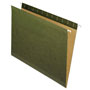 Pendaflex Reinforced Hanging File Folders, Letter Size, Straight Tab, Standard Green, 25/Box