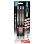 Pentel EnerGel PRO Retractable Gel Pen, Medium 0.7mm, Black Ink/Barrel, 3/Pack