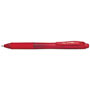 Pentel EnerGel-X Retractable Gel Pen, 0.7 mm Metal Tip, Red Ink/Barrel, Dozen