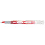 Pentel Finito! Stick Porous Point Pen, Extra-Fine 0.4mm, Red Ink, Red/Silver Barrel