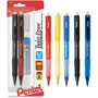 Pentel Mechanical Pencil, Refillable Lead/Eraser, .7mm, Asst