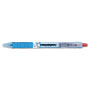 Pilot B2P Bottle-2-Pen Retractable Ballpoint Pen, 1mm, Red Ink, Translucent Blue Barrel, Dozen
