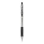Pilot EasyTouch Retractable Ballpoint Pen, Medium 1mm, Black Ink, Clear Barrel, Dozen