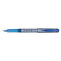 Pilot V Razor Point Liquid Ink Stick Marker Pen, 0.5mm, Blue Ink, Gray Barrel, Dozen