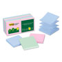 Post-it® Original Recycled Pop-up Notes, 3" x 3", Sweet Sprinkles Collection Colors, 100 Sheets/Pad, 12 Pads/Pack