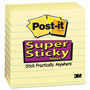 Post-it® Pads in Canary Yellow, Note Ruled, 4" x 4", 90 Sheets/Pad, 6 Pads/Pack