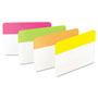 Post-it® Tabs, 1/5-Cut Tabs, Assorted Brights, 2" Wide, 24/Pack