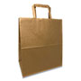 Prime Time Packaging Kraft Paper Bags, 1/7th BBL 12 x 7 x 14, Natural, 300/Bundle