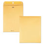 Quality Park Clasp Envelope, #93, Cheese Blade Flap, Clasp/Gummed Closure, 9.5 x 12.5, Brown Kraft, 100/Box