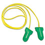 R3 Safety LPF-30 Max Lite Single-Use Earplugs, Corded, 30NRR, Green, 100 Pairs