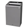 Rubbermaid Configure Indoor Recycling Waste Receptacle, 33 gal, Metal, Gray