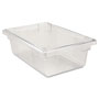 Rubbermaid Food/Tote Boxes, 3 1/2gal, 18w x 12d x 6h, Clear