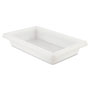 Rubbermaid Food/Tote Boxes, 2 gal, 18 x 12 x 3.5, White, Plastic