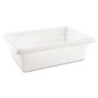 Rubbermaid Food/Tote Boxes, 3.5 gal, 18 x 12 x 6, White, Plastic