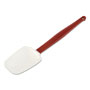 Rubbermaid High Heat Scraper Spoon, White w/Red Blade, 13 1/2"