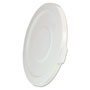 Rubbermaid Round Flat Top Lid, for 32 gal Round BRUTE Containers, 22.25" diameter, White