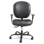 Safco Alday Intensive-Use Chair, Supports up to 500 lbs., Black Seat/Black Back, Black Base