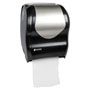 San Jamar Tear-N-Dry Touchless Roll Towel Dispenser, 16 3/4 x 10 x 12 1/2, Black/Silver