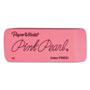 Papermate® Pink Pearl Eraser, Rectangular, Large, Elastomer, 12/Box