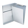 Saunders Snapak Aluminum Side-Open Forms Folder, 1/2" Clip Cap, 8 1/2 x 14 Sheets, Silver