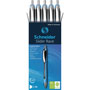 Schneider Slider Rave XB Ballpoint Pen, Retractable, Extra-Bold 1.4 mm, Black Ink, Black/Light Blue Barrel