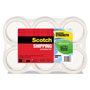 Scotch™ Greener Commercial Grade Packaging Tape, 3" Core, 1.88" x 49.2 yds, Clear, 6/Pack