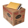 Sealed Air Jiffy Padded Mailer, #2, Paper Lining, Self-Adhesive Closure, 8.5 x 12, Natural Kraft, 100/Carton