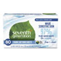 Seventh Generation Natural Fabric Softener Sheets, Unscented, 80 Sheets/Box