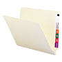 Smead Heavyweight Manila End Tab Folders, 9.5" Front, 1-Ply Straight Tab, Letter Size, 100/Box