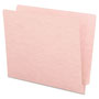 Smead Reinforced End Tab Colored Folders, Straight Tab, Letter Size, Pink, 100/Box