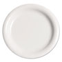 Solo Bare Eco-Forward Clay-Coated Paper Plate, 9", WH, Rnd, Mdmwgt, 125/Pk, 4 PK/CT