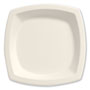 Solo Bare Eco-Forward Sugarcane Dinnerware, 6 7/10" Plate, Ivory, 125/Pk