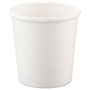 Solo Flexstyle Double Poly Paper Containers, 16oz, White, 25/Pack, 20 Packs/Carton
