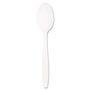Solo Guildware Extra Heavyweight Plastic Teaspoons, White, 100/Box
