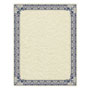 Southworth Parchment Certificates, Retro, 8 1/2 x 11, Ivory w/ Blue & Silver-Foil Border, 50/Pack