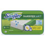 Swiffer Wet Mop Refill Cloths, Open Window, White, 8" x 10", Fresh Scent, 12 Per Tub