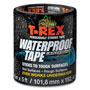 T-REX® Waterproof Tape, 3" Core, 4" x 5 ft, Black
