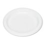 Tablemate Plastic Dinnerware, Plates, 7" dia, White, 125/Pack