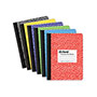 TOPS Composition Book, Wide/Legal Rule, Randomly Assorted Marble Covers, 9.75 x 7.5, 100 Sheets