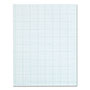 TOPS Cross Section Pads, Cross-Section Quadrille Rule (10 sq/in, 1 sq/in), 50 White 8.5 x 11 Sheets