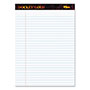 TOPS Docket Gold Ruled Perforated Pads, Wide/Legal Rule, 50 White 8.5 x 11.75 Sheets, 12/Pack