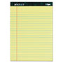 TOPS Docket Ruled Perforated Pads, Wide/Legal Rule, 50 Canary-Yellow 8.5 x 11.75 Sheets, 6/Pack