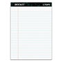 TOPS Docket Ruled Perforated Pads, Wide/Legal Rule, 50 White 8.5 x 11.75 Sheets, 12/Pack