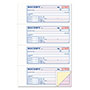 TOPS Money/Rent Receipt Books, Three-Part Carbonless, 2.75 x 7.13, 4/Page, 100 Forms