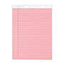 TOPS Prism + Colored Writing Pads, Wide/Legal Rule, 50 Pastel Pink 8.5 x 11.75 Sheets, 12/Pack