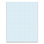 TOPS Quadrille Pads, Quadrille Rule (10 sq/in), 50 White 8.5 x 11 Sheets
