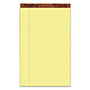 TOPS "The Legal Pad" Plus Ruled Perforated Pads with 40 pt. Back, Wide/Legal Rule, 50 Canary-Yellow 8.5 x 14 Sheets, Dozen