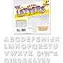 Trend Enterprises Ready Letters Sparkles Letter Set, Silver Sparkle, 4"h, 71/Set