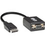 Tripp Lite DisplayPort to VGA Cable (M/F), 6 in, Black