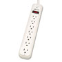 Tripp Lite TLP725 Surge Suppressor, 7 Outlets, 25 ft Cord, 1080 Joules, Light Gray